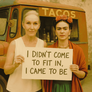 Elusive Author Hopeful Monster Katherine Fouche giving Frida The Nod