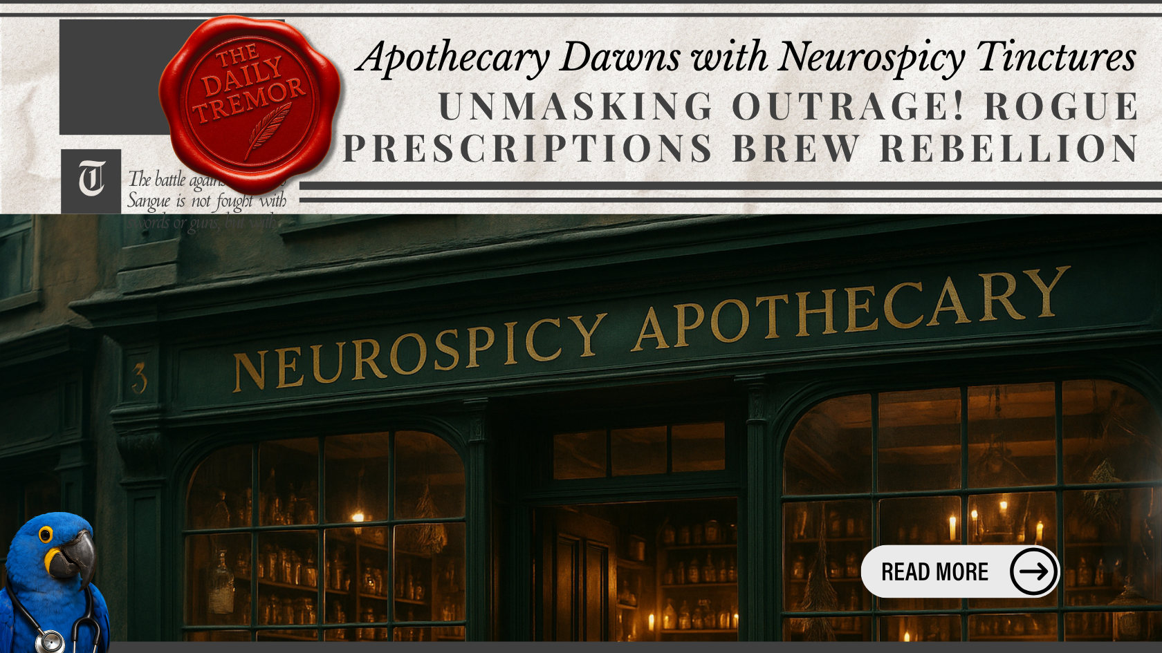 Unmasking Outrage! Rogue Prescriptions Brew Rebellion Hopeful Monster by Katherine Fouche 2025