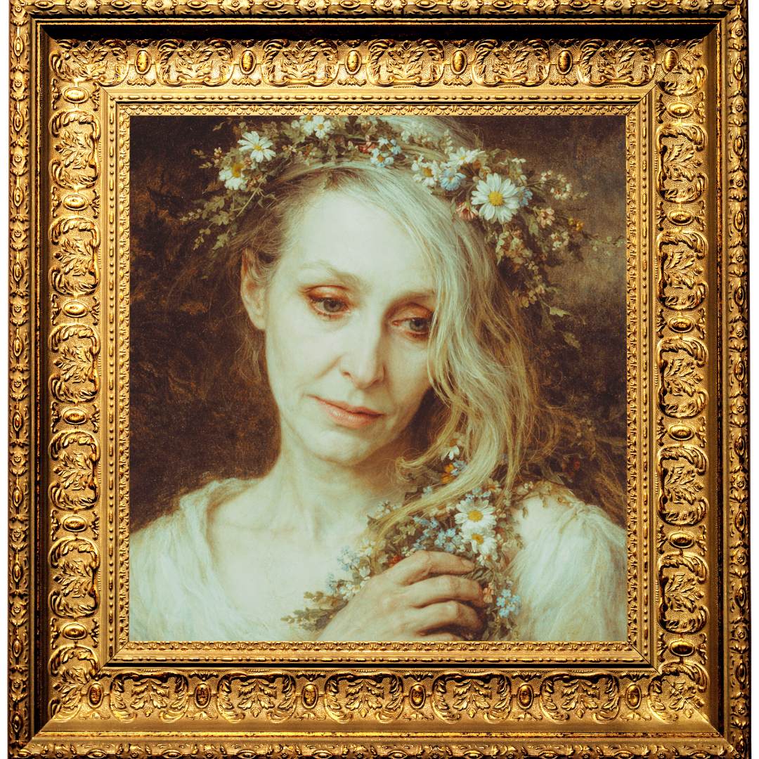 Ophelia gathers flowers