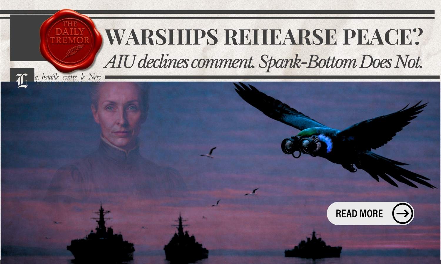 Daily Tremor cover - Warships Rehearse for Peace