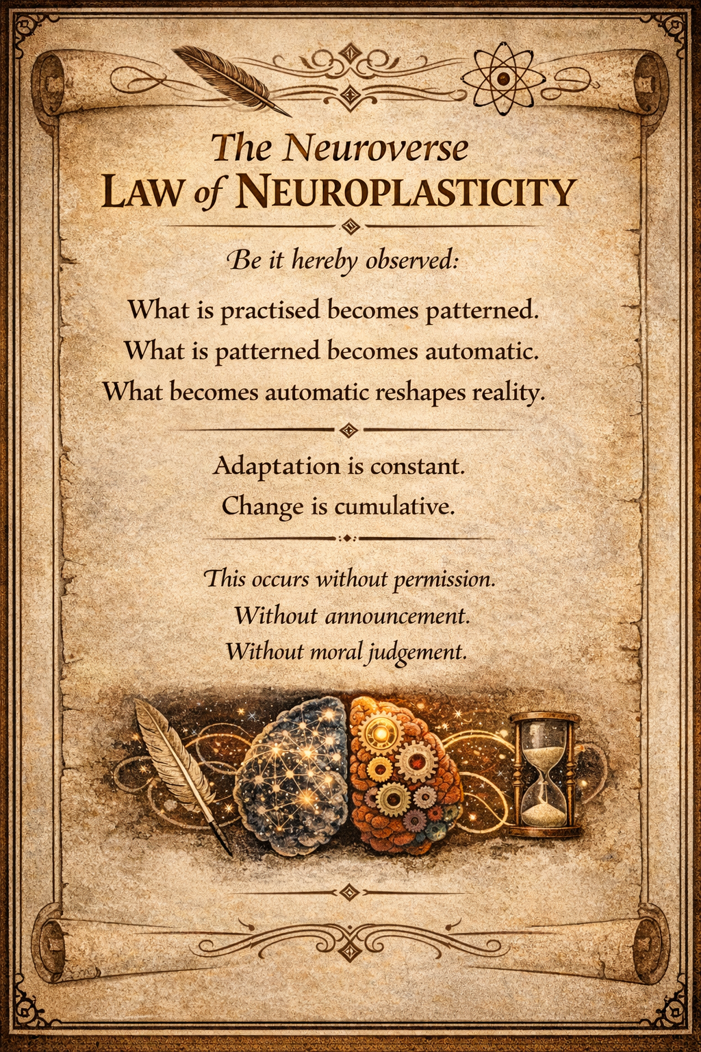 The Law of Neuroplasticity