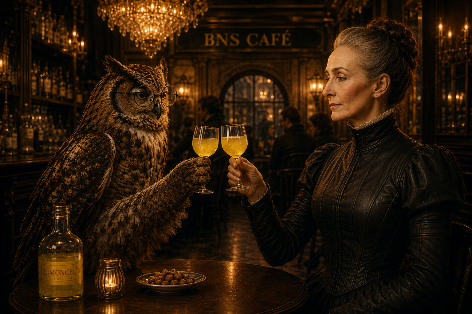 Owl and Prudence confer