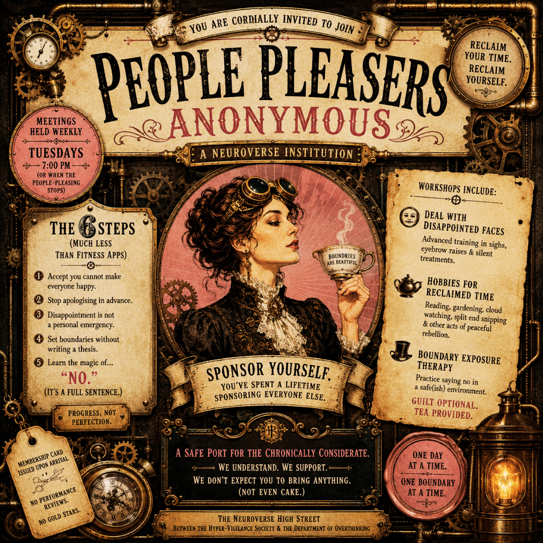 People Pleasers Anonymous notice