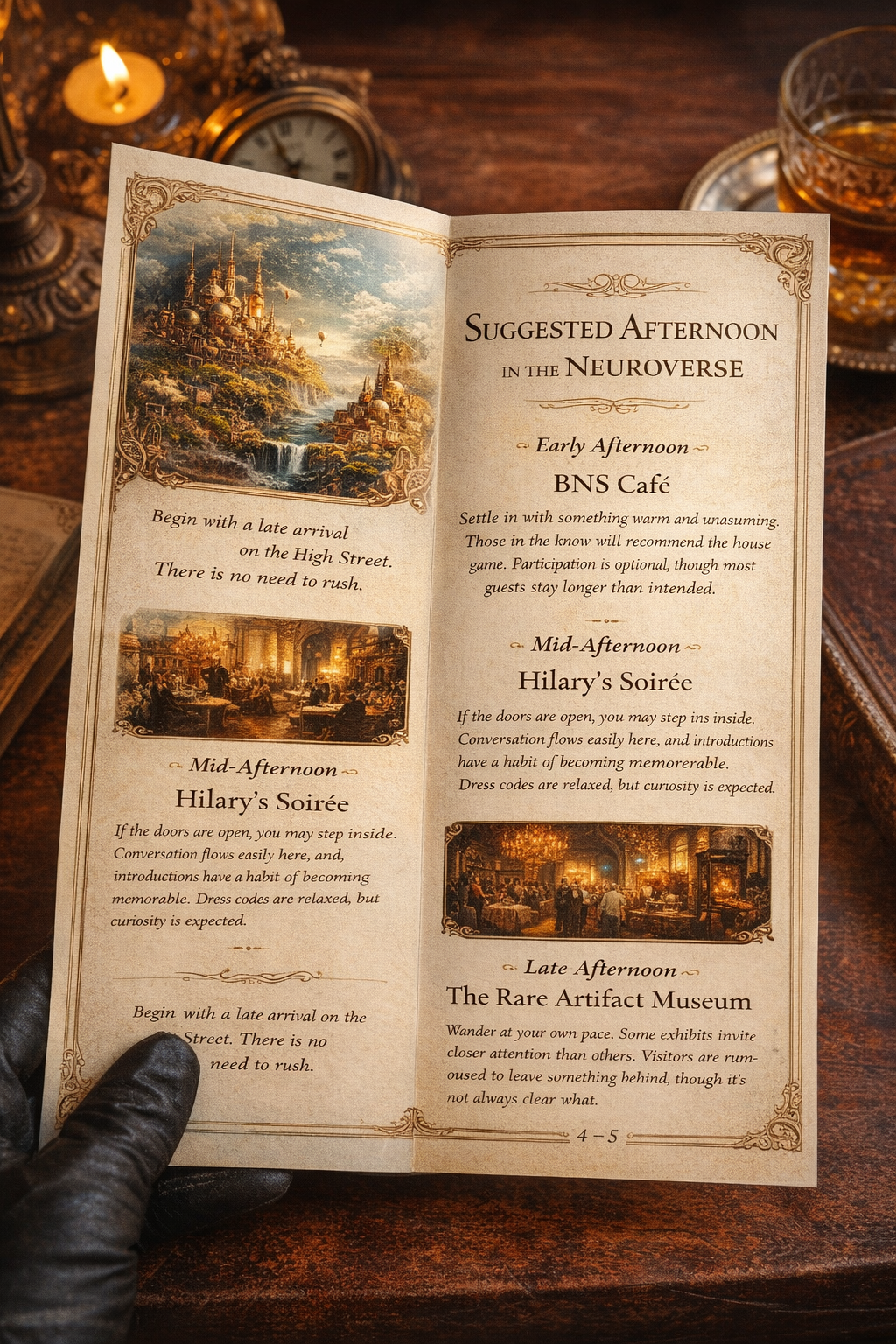 Suggested Neuroverse Afternoon Itinerary